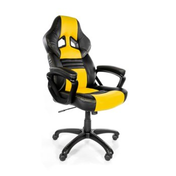 Геймърски стол Arozzi Monza. черно/жълт | JAR Computers Arozzi Monza Gaming Chair Yellow