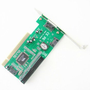 Контролер PCI към SATA/IDE, 17450, Promice PDC20378, PCI / PCI-X | JAR Computers Adapter PCI to SATA/IDE 17450