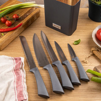 комплект ножове klausberg KB 7979 6 части кафяви | JAR Computers комплект ножове klausberg KB 7979 6 части кафяви