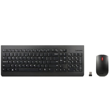 Комплект клавиатура и мишка Lenovo 510, безжични, оптична мишка (1200 dpi), USB, 2.4 GHz, черни image
