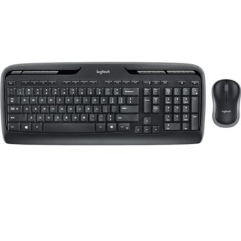 Комплект клавиатура и мишка Logitech MK330 GR (920-00397) (разопакован продукт), безжични, USB, гръцка подредба на клавиатурата, черни image