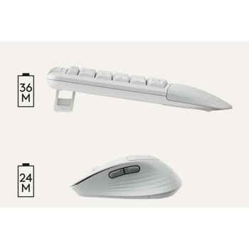 logitech signature comfort plus mk880 бели