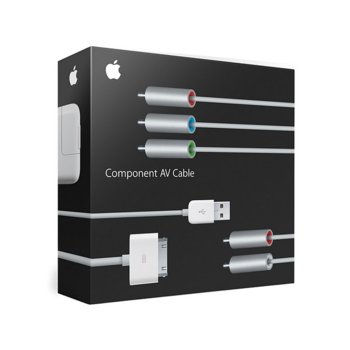 AV кабел Apple, съвместим с iPod nano (3, 4, 5 gen), iPod Classic, iPod touch (2 gen), iPhone 3G/GS | JAR Computers Apple Component AV Cable