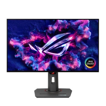 Монитор Asus ROG Swift PG27AQDP (90LM0A20-B01A70), 26.5" (67.31cm) OLED панел, 480Hz, QHD, 0.03ms, 450cd/m2, DisplayPort, HDMI, USB | JAR Computers Монитор Asus ROG Swift PG27AQDP 90LM0A20-B01A70