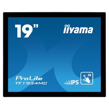 Монитор IIYAMA TF1934MC-B7X, 19" (48.26 cm) IPS панел, 75Hz, SXGA, 75Hz, 14ms, 350cd/m2, DP/HDMI/VGA | JAR Computers IIYAMA TF1934MC-B7X