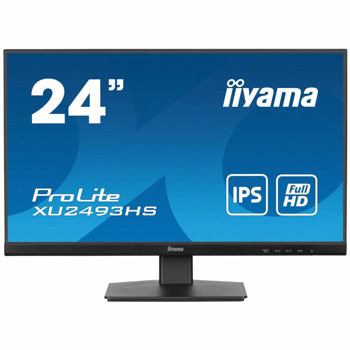 Монитор Iiyama ProLite XU2493HS-B6, 23.8" (60.45cm) IPS панел, 100Hz, Full HD, 0.5ms, 80 000 000:1, 250cd/m2, DisplayPort, HDMI | JAR Computers Iiyama ProLite XU2493HS-B6