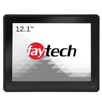 Индустриален тъч монитор Faytech 1010502308 FT121TMCAPOB, 12.1" (30.73 cm) HD Capacitive multi-touch панел, HDMI, DisplayPort, VGA | JAR Computers Faytech 1010502308 FT121TMCAPOB