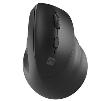 Мишка Natec Crake 2 Right handed, вертикална, безжична, Bluetooth, оптична (2400 dpi), 6 бутона, USB, черна, за дясна ръка | JAR Computers Natec Crake 2 NMY-2048