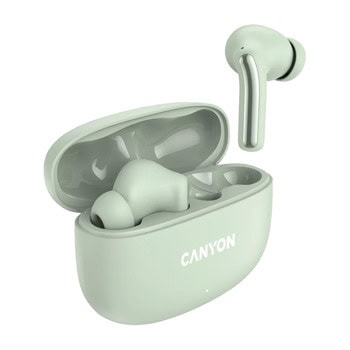Слушалки Canyon OnGo 9, безжични, Bluetooth, микрофон, до 6 часа време на работа, зелени | JAR Computers Canyon OnGo 9 Green CNS-TWS9G