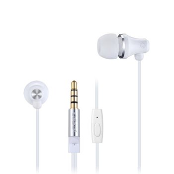 Слушалки Fenda Spiro E260, микрофон, тип "тапи", бутон за разговори, бели | JAR Computers Fenda Spiro E260 E260SW White