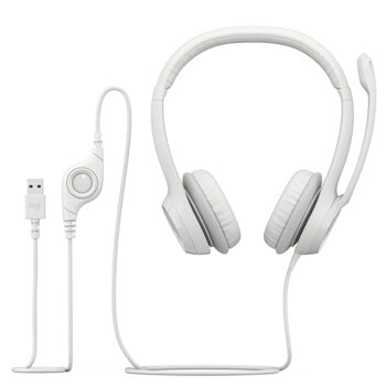Logitech H390 USB Computer Headset -OFF-WHITE USB