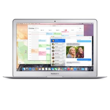 Лаптоп Apple MacBook Air (Z0RK000F2/BG)(сребрист), дву-ядрен Broadwell Intel® Core™ i5-5250U 1.6/2.7GHz, 11.6" (29.46 cm) Glare LED Display, 4GB, 128GB SSD, 1x Thunderbolt 2, 2x USB 3.0, OS X El Capitan, 1.08kg | JAR Computers Apple MacBook Air (Z0RK000F2/BG)