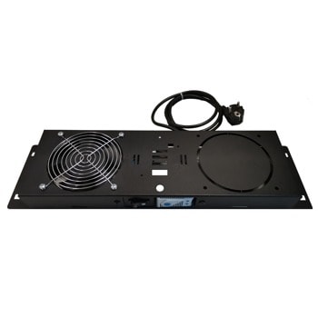Вентилаторен блок Mirsan MR.FAN1WT.01, 490x135x45мм, 1x вентилатор, аналогов термостат, подходящ за монтаж в 19" шкаф | JAR Computers Mirsan MR.FAN1WT.01