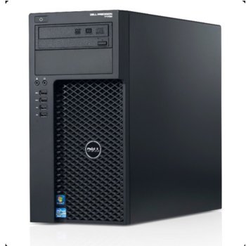 Настолен компютър Dell Precision T1700 MT, четириядрен Intel Xeon E3-1226 3.30GHz, 8GB DDR3 1600MHz, 500GB HDD, AMD FirePro V4900 1GB, DVD+/-RW, клавиатура & мишка, Windows 7 Pro | JAR Computers Dell Precision T1700 MT