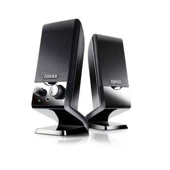 Тонколони Edifier M1250, 2.0, 1.2W RMS (0.6W + 0.6W), USB, Jack 3.5mm, черни | JAR Computers Тонколони Edifier M1250 Black