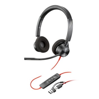 Poly Blackwire 3320 Stereo 8X219AA