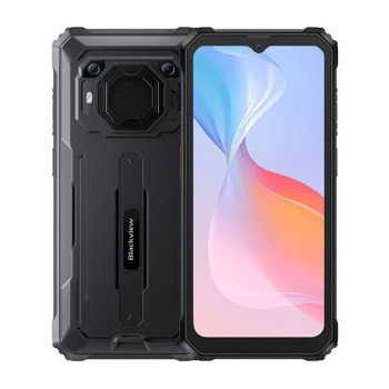 Смартфон Blackview BV6200 Pro (черен), поддържа 2 SIM карти, 6.56" (16.66 cm) IPS дисплей, осемядрен MediaTek Helio P35 2.35 GHz, 6GB RAM, 128GB Flash памет (+microSD слот), 13 + 0.3 & 8 Mpix камери, Android | JAR Computers Blackview BV6200 Pro Black BV6200PRO_B