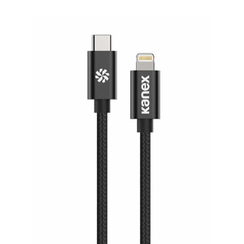 Кабел Kanex Premium DuraBraid K157-1528-1MBK, от USB C(м) към Lightning(м), 1.2m, черен | JAR Computers Kanex Premium DuraBraid K157-1528-1MBK