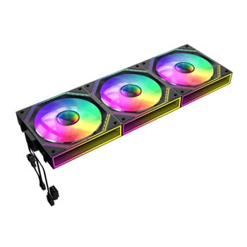 Вентилатори 120mm, Gamemax FN12A-S3I-R RGB, 4-pin, 1600rpm, черни, 3 броя | JAR Computers Вентилатори 120mm Gamemax FN12A-S3I-R RGB