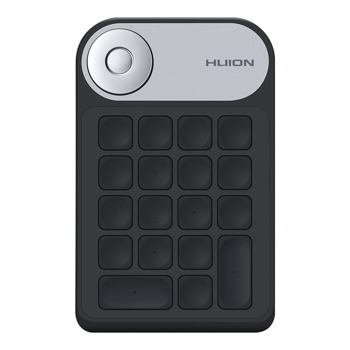 Мини клавиатура за графичен таблет HUION Keydial KD100, безжична, черна image