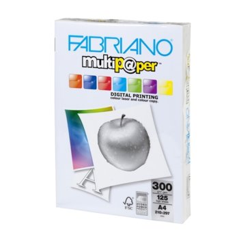 Копирен картон Fabriano Multipaper, A4, 300 g/m2, гланц, 125 листа | JAR Computers Fabriano Multipaper, A4, 300 g/m2, 125 листа