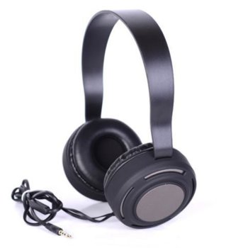 HEADPHONES AZ-98+mic Black/Gray