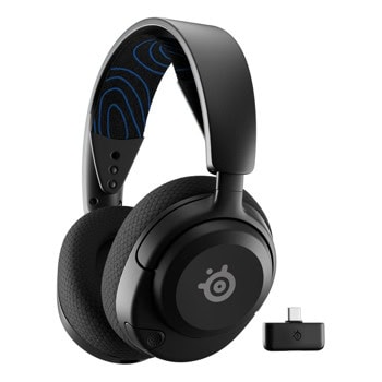 Слушалки SteelSeries Arctis Nova 5P, безжични, Bluetooth, USB-C, шумоподтискащ микрофон, гейминг, 360° Spatial Audio, до 60 часа време на работа, черни | JAR Computers SteelSeries Arctis Nova 5P 61673