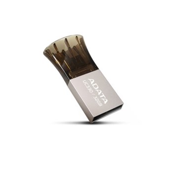 Памет 32GB USB Flash Drive, A-Data Choice UC330, USB 2.0/micro USB, сива | JAR Computers 32GB A-Data UC330 USB 2.0 + micro USB AUC330-32G-R