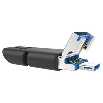 Памет 64GB USB Flash Drive Silicom Power Mobile C50, USB 3.1, черна | JAR Computers Silicom Power Mobile C50 64GB