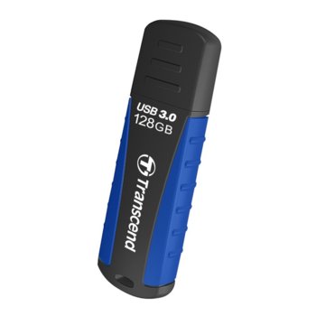 Памет 128GB USB Flash Drive, Transcend JetFlash 810, USB 3.0, черна/синя | JAR Computers 128GB Transcend JetFlash 810 USB 3.0 TS128GJF810