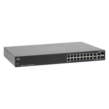 Суич Cisco SG 300-20, 1000Mbps, 20-port | JAR Computers Cisco SG 300-20 20-port Gigabit Managed Switch