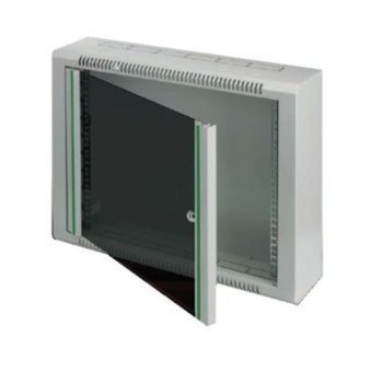 Комуникационен шкаф Security Professionals MR.WTR06U15.02, 19", 6U, 600 x 150 x 360, жилищен, slim дизайн, секретна ключалка, 4мм темперирано стъкло, сив | JAR Computers Security Professionals MR.WTR06U15.02