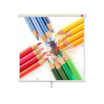 Екран Avtek Wall Standard 175, ръчен за монтаж на стена или таван, Matt White, 1750 x 1750 мм, 97", 1:1 | JAR Computers Avtek Wall Standard 175