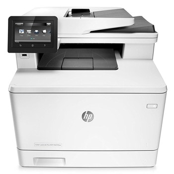Мултифункционално лазерно устройство HP Color LaserJet MFP M477fnw, цветен принтер/копир/скенер/факс, 38400 x 600 dpi, 27стр/мин, LAN1000 Base-TX, Wi-Fi, USB 2.0, ADF, A4 | JAR Computers HP Color LaserJet MFP M477fnw