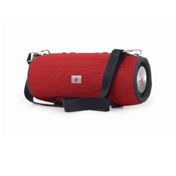 Тонколонa Gembird SPK-BT-06-R, 2.0, 10W RMS, Bluetooth, червена | JAR Computers Тонколони Gembird Portable Speaker