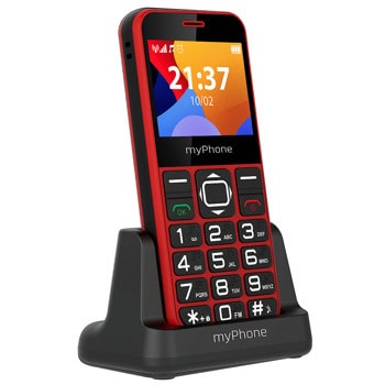 GSM myPhone Halo 3(червен), поддържа 2 sim карти, 2.3" (5.84 cm) цветен дисплей, Unisoc T107, 64MB RAM, 128MB Flash памет (+ microSD), 0.3 MPix камера | JAR Computers MyPhone Halo 3