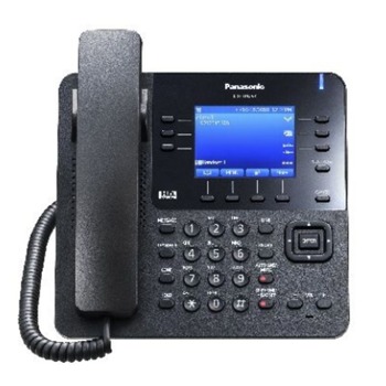 Стационарен телефон Panasonic KX-TPA68CEB, 3.5" LCD дисплей, бутон за повторно набиране, високоговорител, черен image