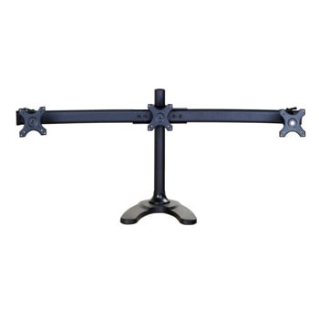 Стойка за телевизор NewStar FPMA-D700DD3, за плот, за екрани от 10" до 27", VESA до 100x100 mm, макс. тегло до 8кг., регулируема, за 3 бр. монитора, черна | JAR Computers NewStar FPMA-D700DD3