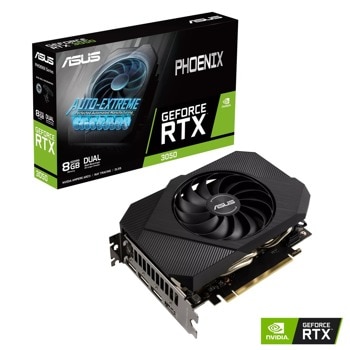 Видео карта Nvidia GF RTX 3050, 8GB, ASUS Phoenix, PCI-E 4.0, GDDR6, 128-bit, DP, HDMI | JAR Computers ASUS Phoenix GeForce RTX 3050 8GB