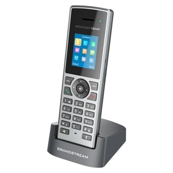 Безжичен VoIP телефон Grandstream DP722, за бази Grandstream DP750 и DP752, 1.8" (4.57 cm) цветен LCD дисплей, до 10 SIP акаунта, до 10 линии, сив image