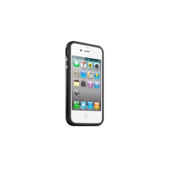 Силиконов протектор за Apple iPhone 4/4S, черен