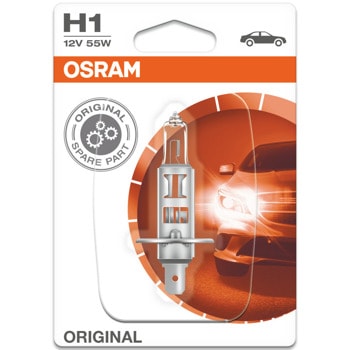 Автомобилна крушка Osram 64150, 55W, 1550lm, H1, P14.5s, халогенна, 1 брой в опаковка | JAR Computers Osram 64150 55W 1550lm 64150