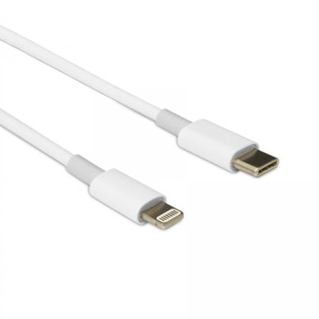 Кабел SBOX TYPEC-IPH7, от USB-C(м) към Lightning(м), 1m, бял | JAR Computers SBOX TYPEC-IPH7