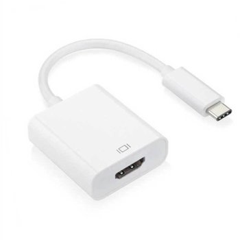 Преходник, USB Type C(м) към HDMI(ж), бял | JAR Computers Преходник USB Type C(м) към HDMI(ж) 18298