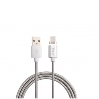 Кабел Tellur TLL155321, от USB A(м) към USB C(м), 1m, сребрист, магнитен | JAR Computers Tellur USB A(м) към USB C(м) 1m TLL155321