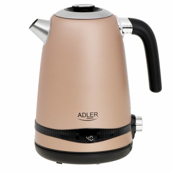 Електрическа кана Adler AD 1295, вместимост 1.7 l, 2200W, златист | JAR Computers adler ad 1295