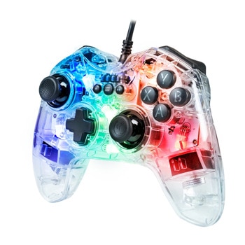 Геймпад Nacon GC-100XF RGB, USB, за PC, прозрачен | JAR Computers Геймпад Nacon GC-100XF RGB PCGC-100RGB