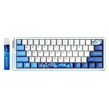 Клавиатура ATK EDGE 60 HE Master Leviatan, жична, механична, гейминг, Linear Gateron Jade Pro суичове, бяла, USB | JAR Computers Клавиатура ATK EDGE 60 HE Master Leviatan бяла