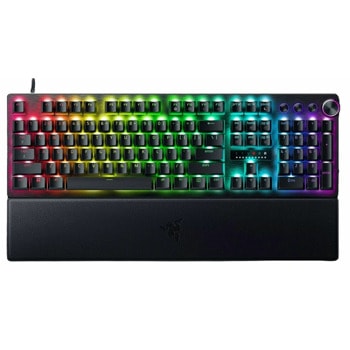 Клавиатура Razer Huntsman V3 Pro (RZ03-04970100-R3M1), гейминг, механична, Razer Analog Optical суичове, RGB подсветка, черна, USB | JAR Computers Razer Huntsman V3 Pro RZ03-04970100-R3M1