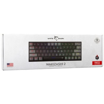 white shark wakizashi 2 red switches black gray
